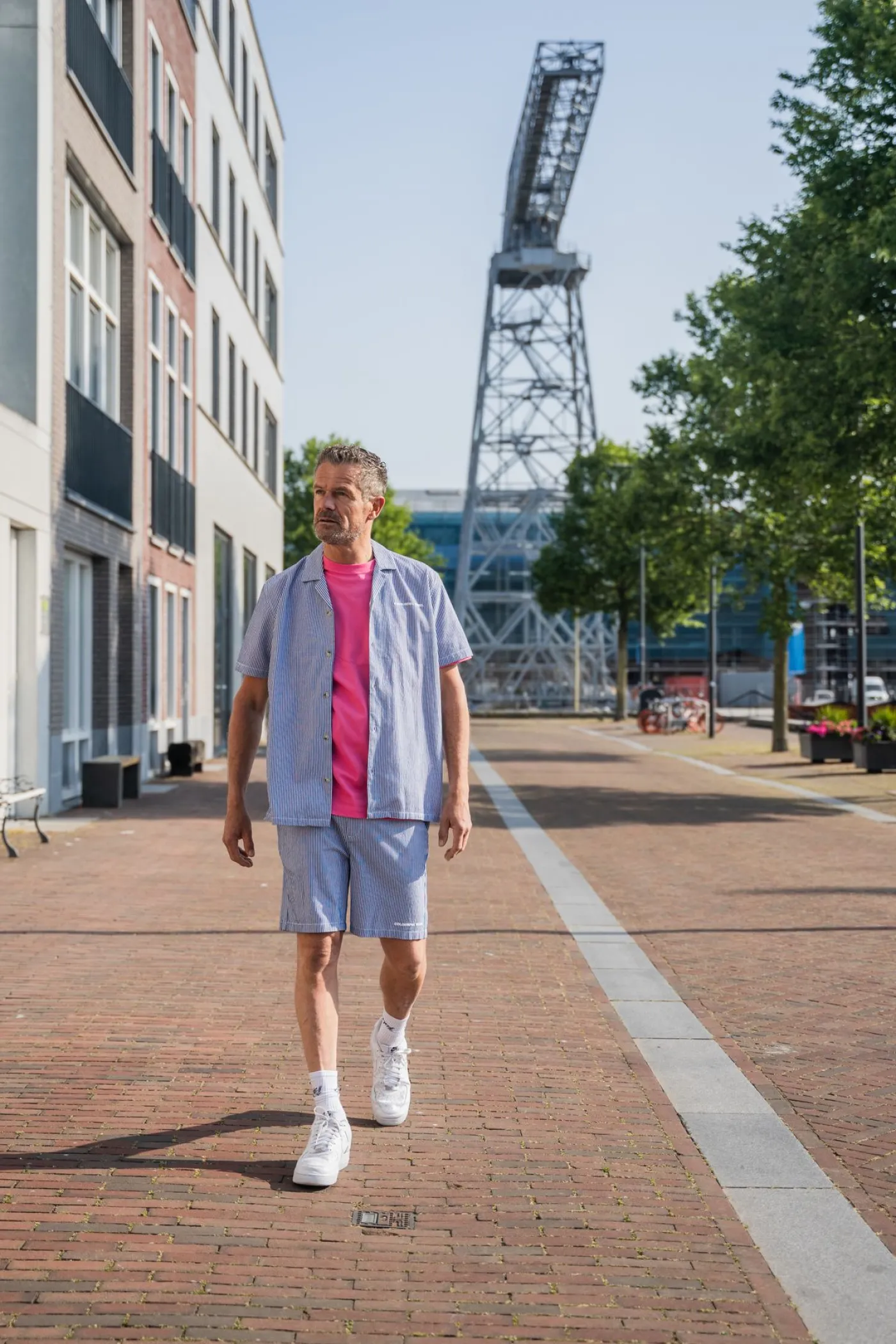 Ezra Boulevard Stripes Short Sleeve Shirt