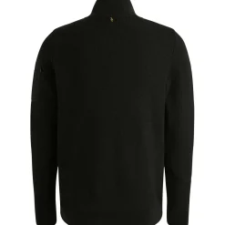 Half zip collar cotton knit