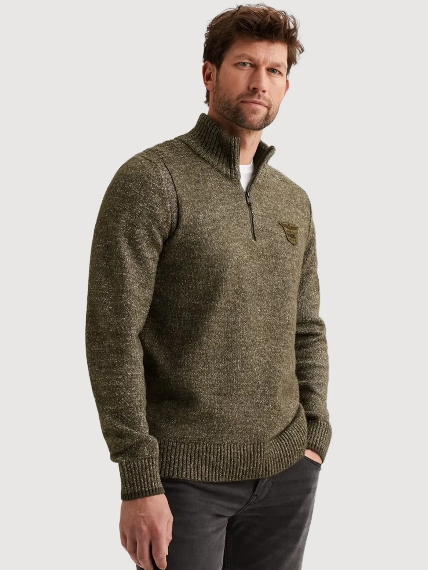 Half zip collar soft blend