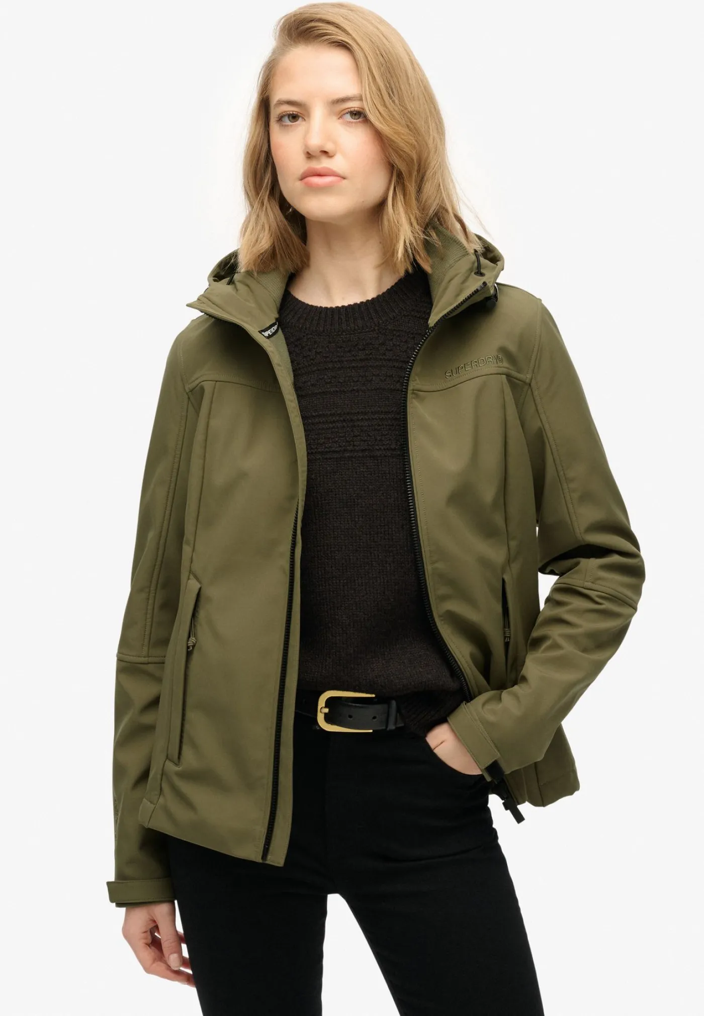 Hooded classic trekker jacket