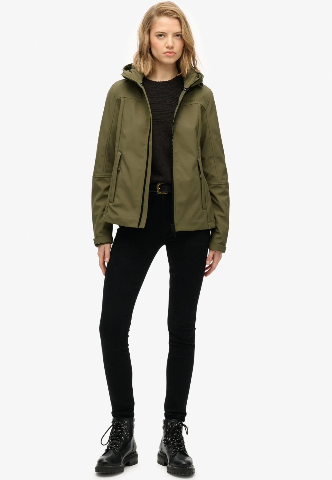 Hooded classic trekker jacket