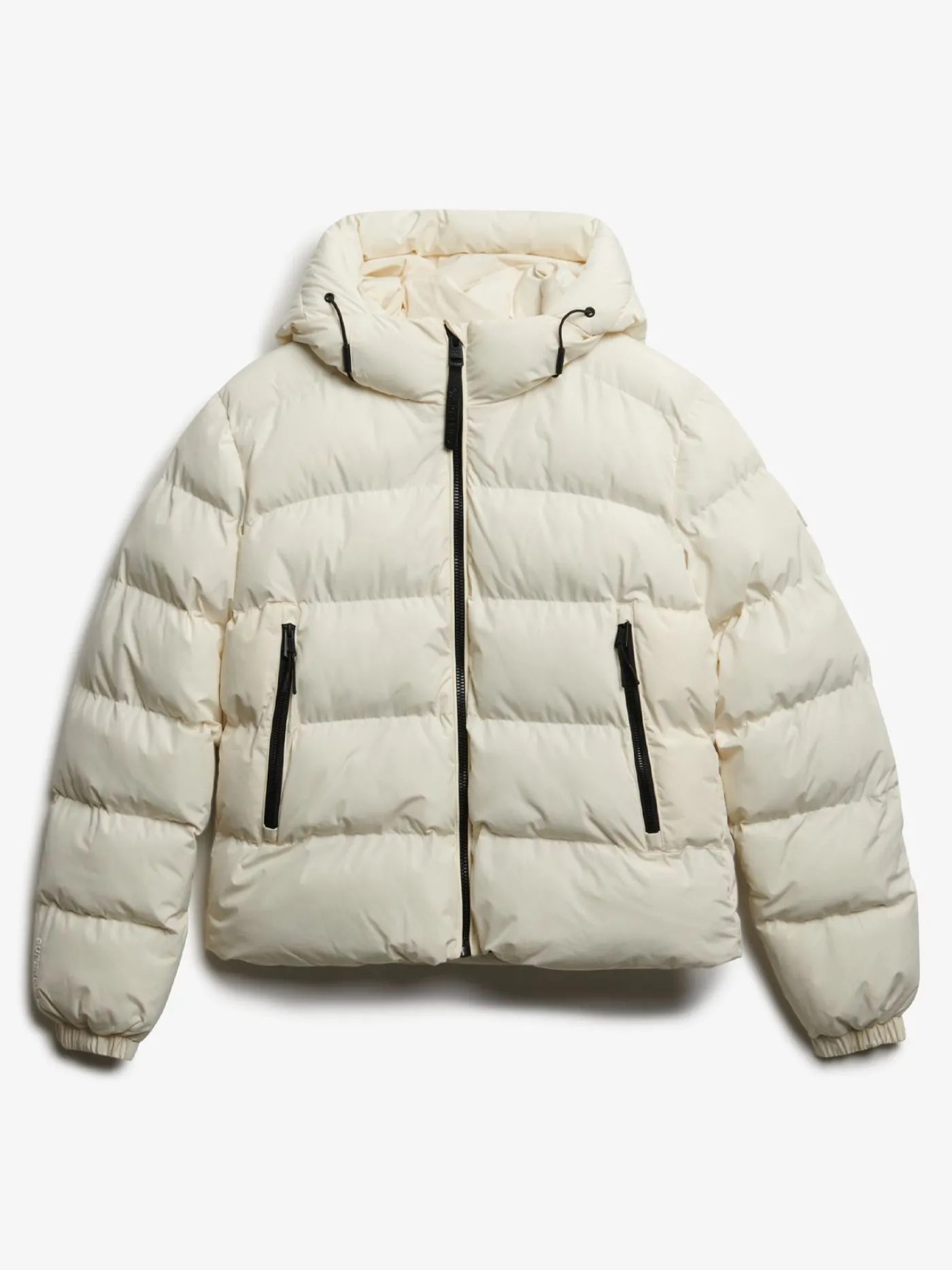 Hooded sports puffer jacket