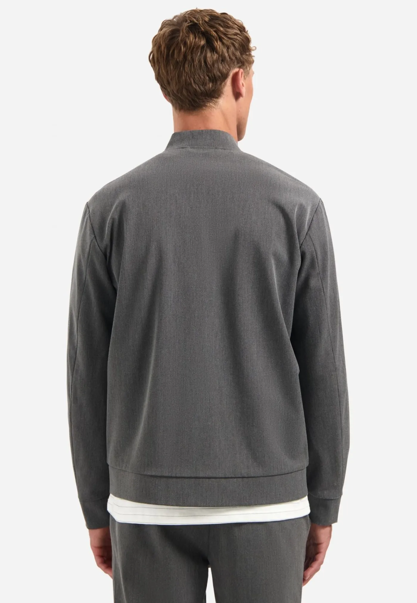 Jacket Shirt Bomber Melange Hybrid