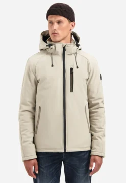 Jacket Short Fit Hooded Softshell Stretch