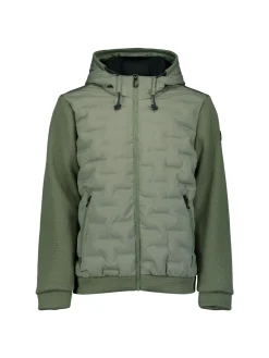 Jacket Short Fit Sealed Hooded Knitted Mix