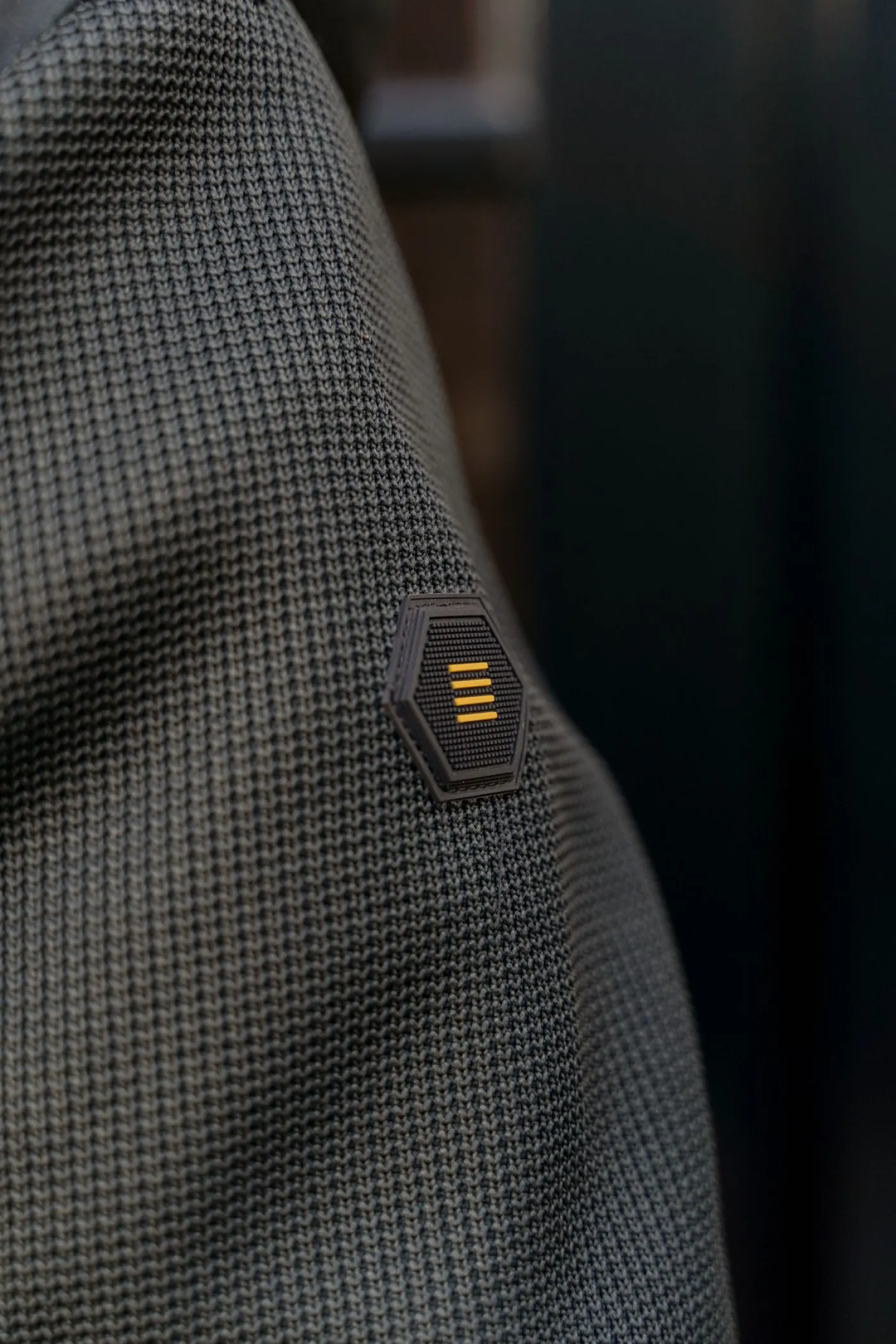 Jacket Short Fit Sealed Hooded Knitted Mix