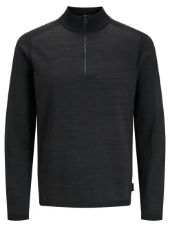 JCOMACE KNIT HALF ZIP SMU