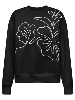 JDYCANOA L/S EMB SWEAT JRS NOOS