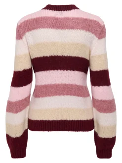 JDYDINEA L/S O-NECK STRIPE PULLOVER