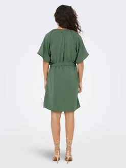 JDYDIVYA LIFE S/S V-NECK DRESS WVN