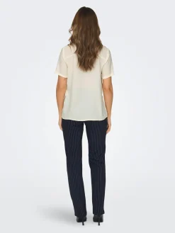 JDYDIVYA LIFE S/S V-NECK TOP WVN DI