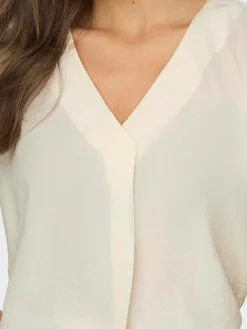 JDYDIVYA LIFE S/S V-NECK TOP WVN DI