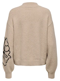 JDYJELLA L/S FLOWER PULLOVER KNT NO