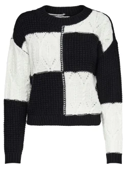 JDYJUSTY L/S MIX STRUC PULLOVER KNT