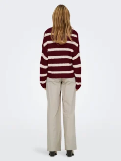 JDYJUSTY L/S STRIPE PULLOVER KNT NO