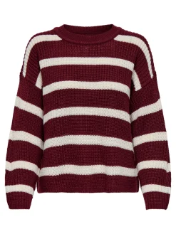 JDYJUSTY L/S STRIPE PULLOVER KNT NO