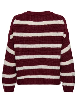 JDYJUSTY L/S STRIPE PULLOVER KNT NO