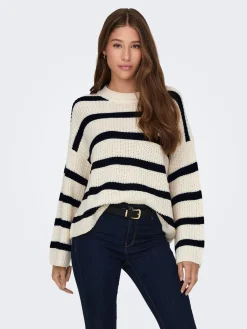 JDYJUSTY L/S STRIPE PULLOVER KNT NO