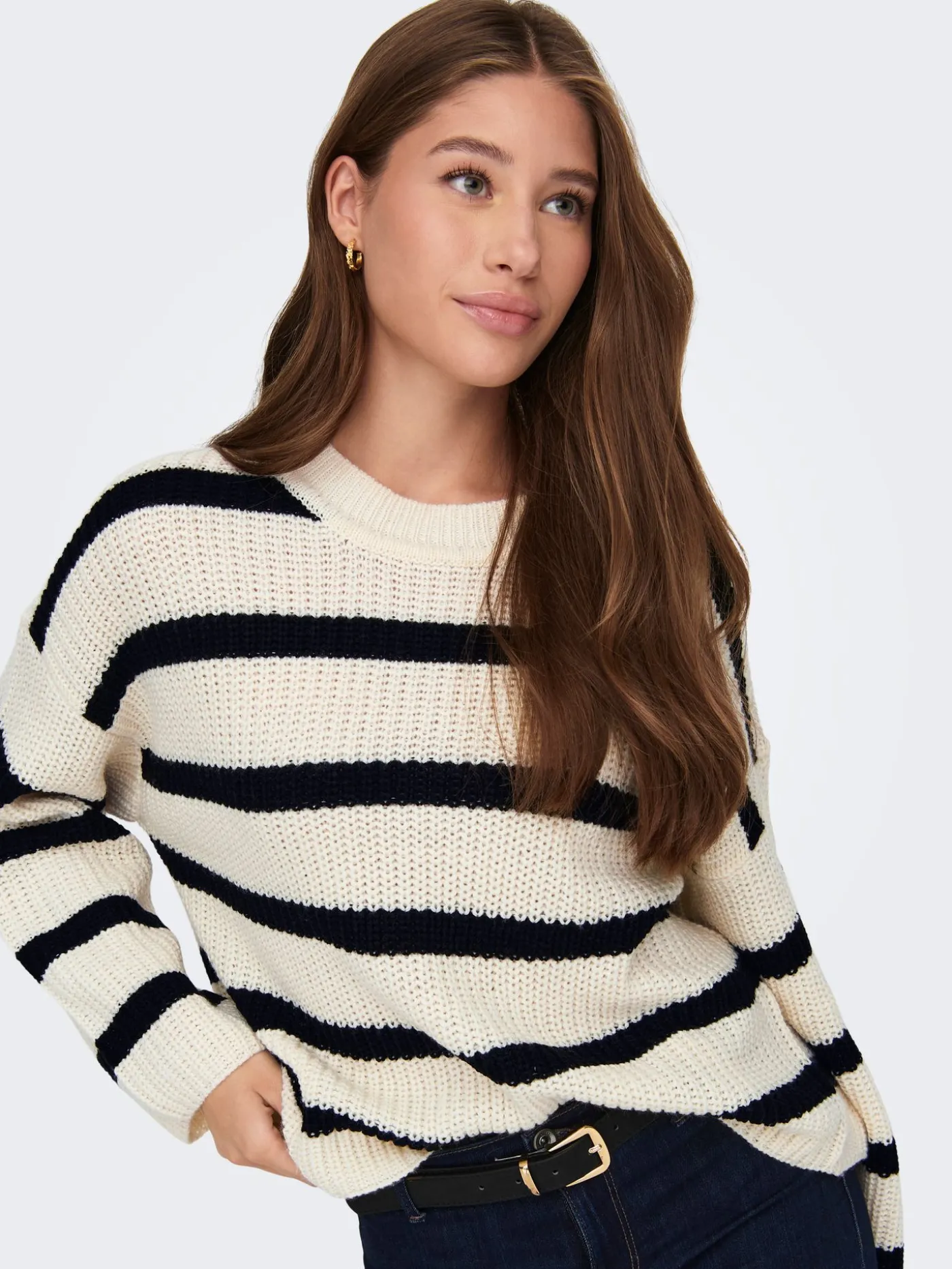JDYJUSTY L/S STRIPE PULLOVER KNT NO