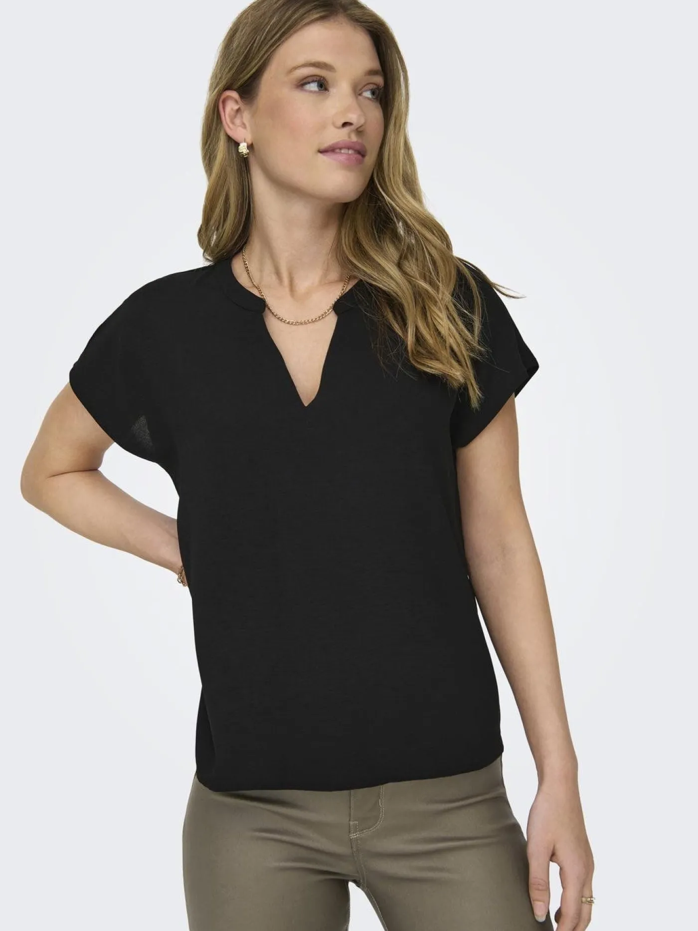 JDYLION LIFE S/S TOP WVN NOOS