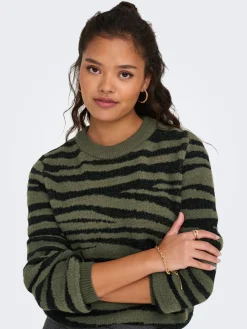 JDYLORRAINE ANIMAL L/S PULLOVER KNT