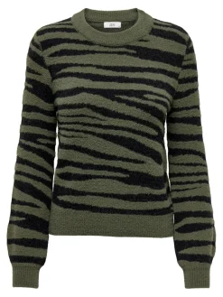 JDYLORRAINE ANIMAL L/S PULLOVER KNT