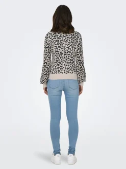 JDYLORRAINE ANIMAL L/S PULLOVER KNT