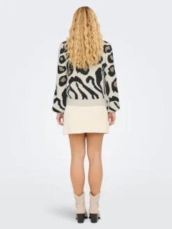 JDYLORRAINE ANIMAL L/S PULLOVER KNT