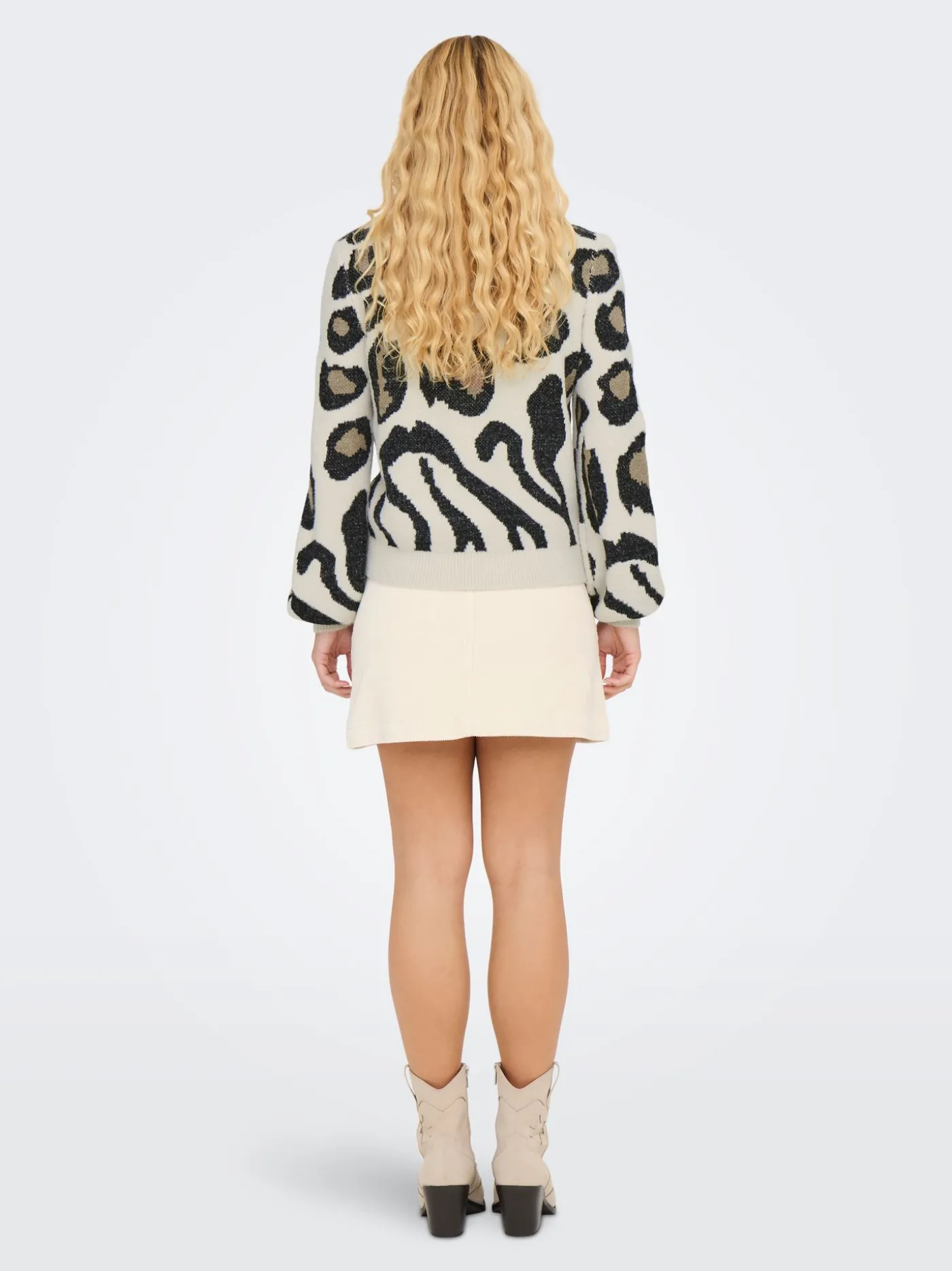 JDYLORRAINE ANIMAL L/S PULLOVER KNT