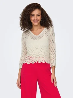 JDYNEW SUN 3/4 CROPPED PULLOVER KNT