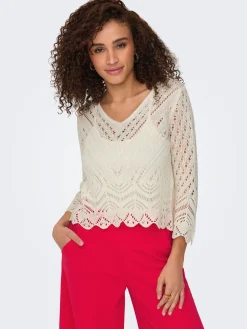 JDYNEW SUN 3/4 CROPPED PULLOVER KNT