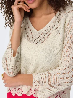 JDYNEW SUN 3/4 CROPPED PULLOVER KNT