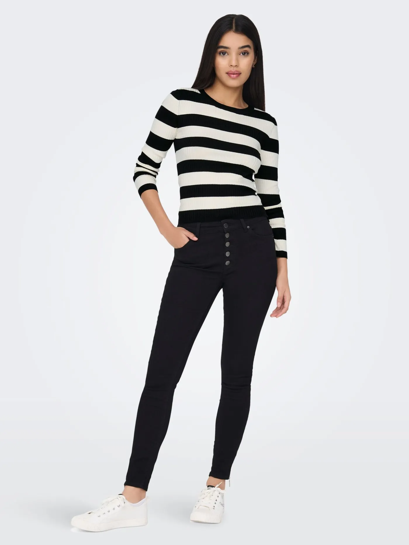 JDYPLUM L/S O-NECK PULLOVER KNT NOO