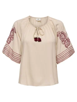 JDYRISSO LIFE BIANCA L/S TOP WVN