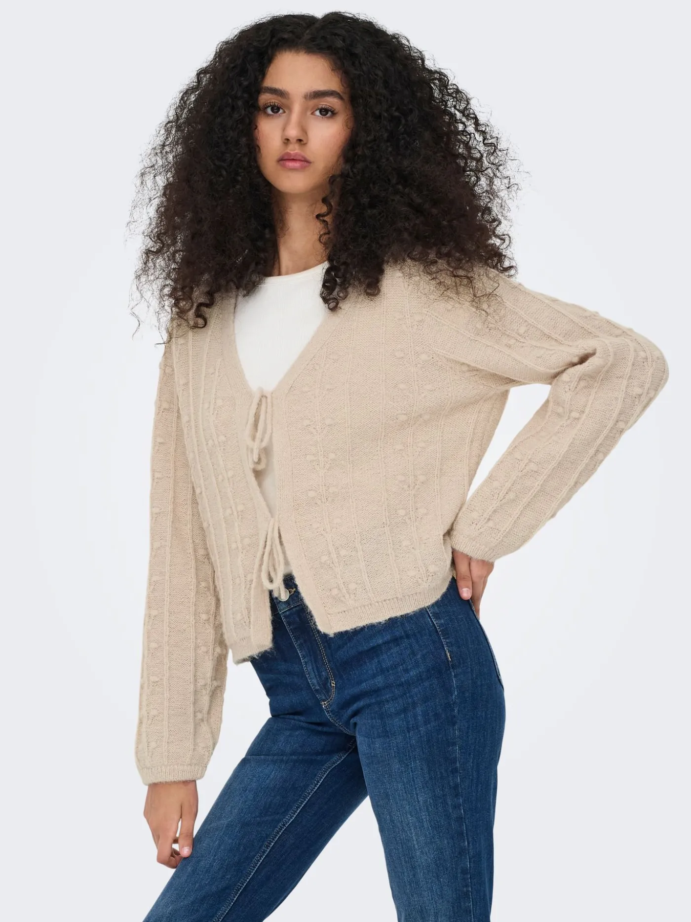 JDYSIGRID LIFE L/S TIE CARDIGAN KNT