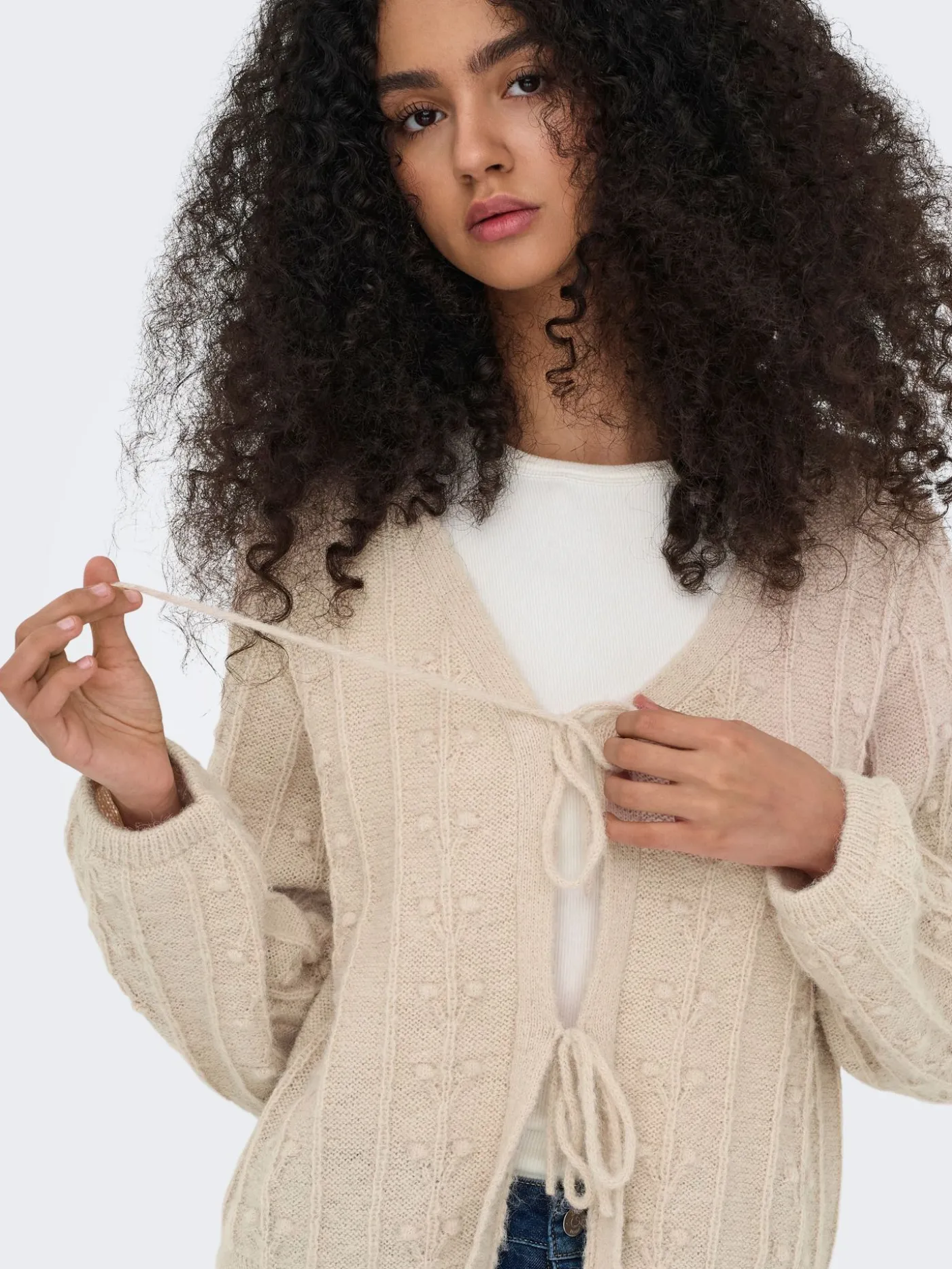 JDYSIGRID LIFE L/S TIE CARDIGAN KNT