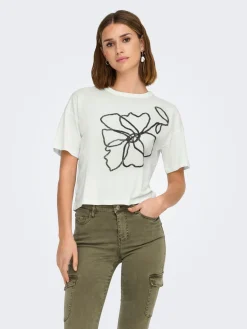 JDYSTAY S/S PRINT TOP JRS