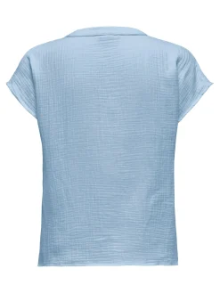 JDYTHEIS LIFE S/S TOP WVN DIA