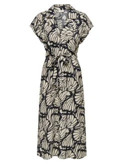 JDYTROYA LIFE S/L MIDI DRESS WVN DI