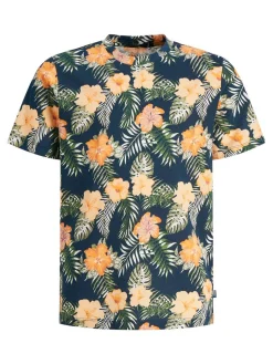 JJCHILL AOP TEE SS CREW NECK JNR