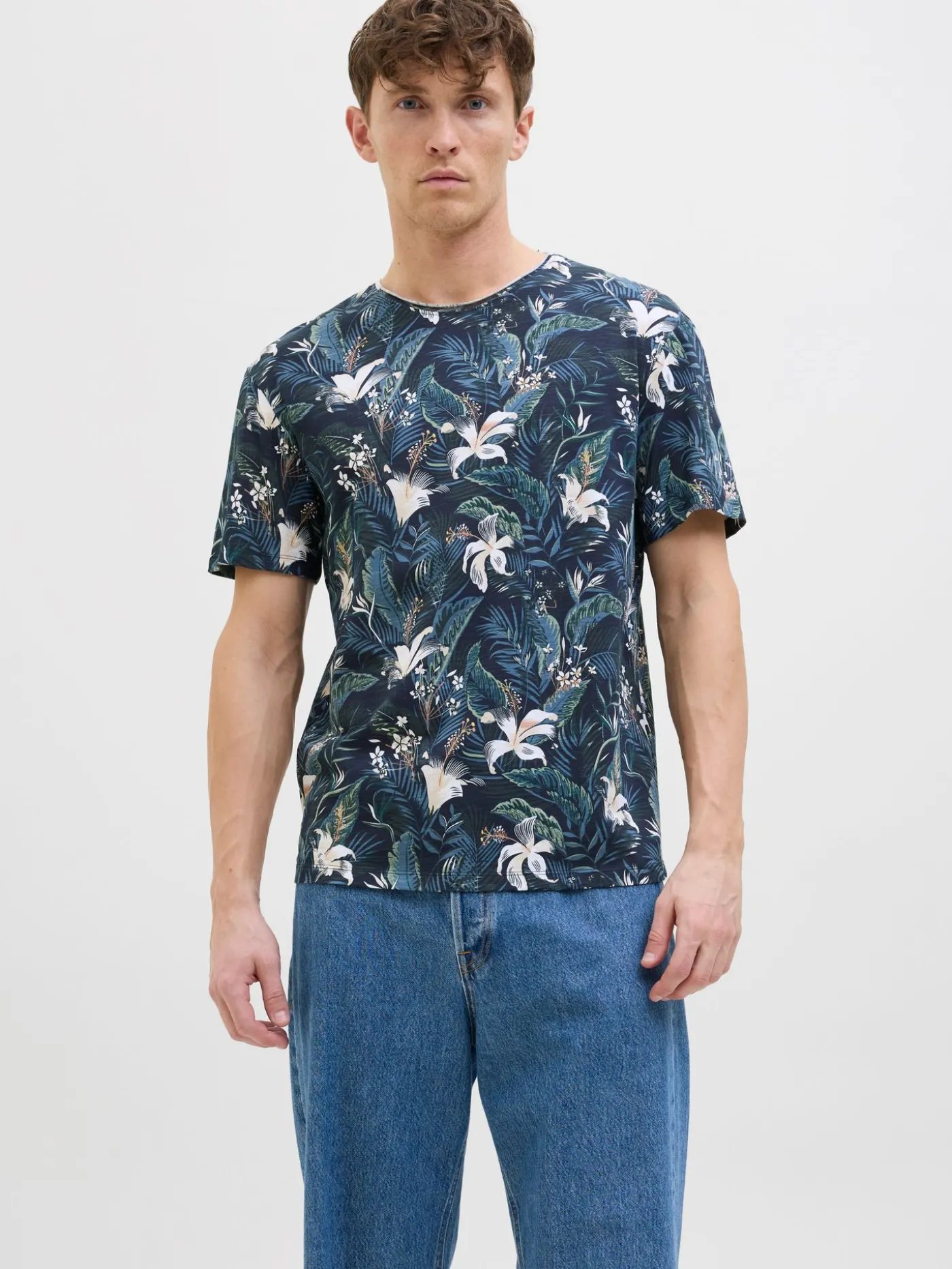 JJEBRYAN AOP TEE S/S O-NECK SN