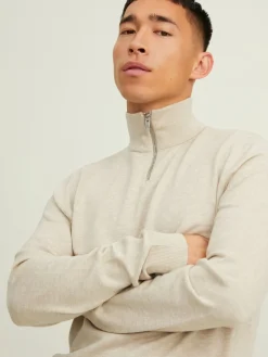JJEEMIL KNIT HALF ZIP NOOS