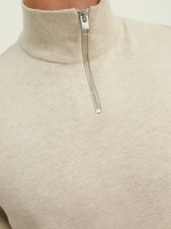 JJEEMIL KNIT HALF ZIP NOOS