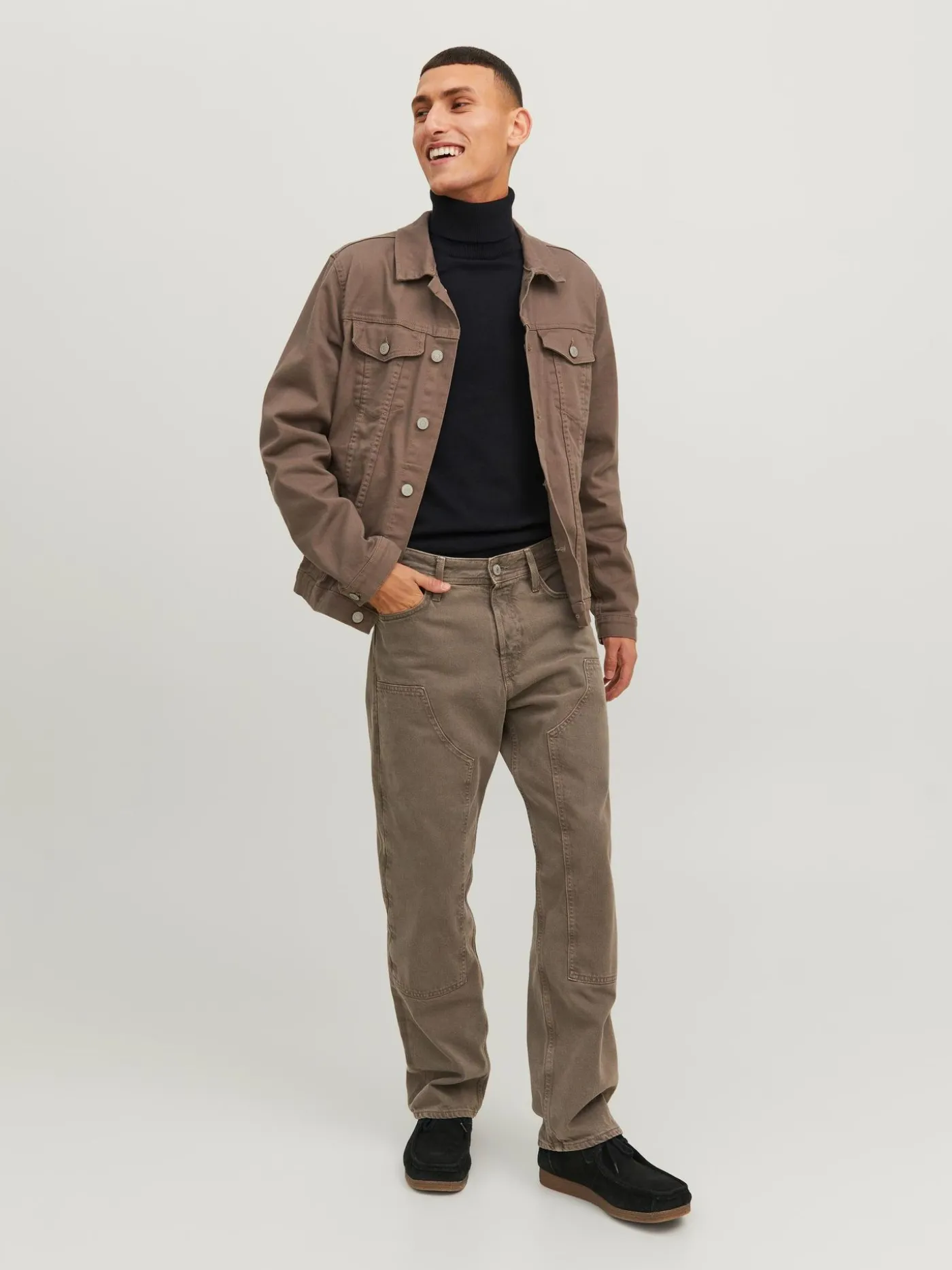 JJEEMIL KNIT ROLL NECK NOOS - Black