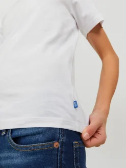 JJEORGANIC BASIC TEE SS O-NECK NOOS - White