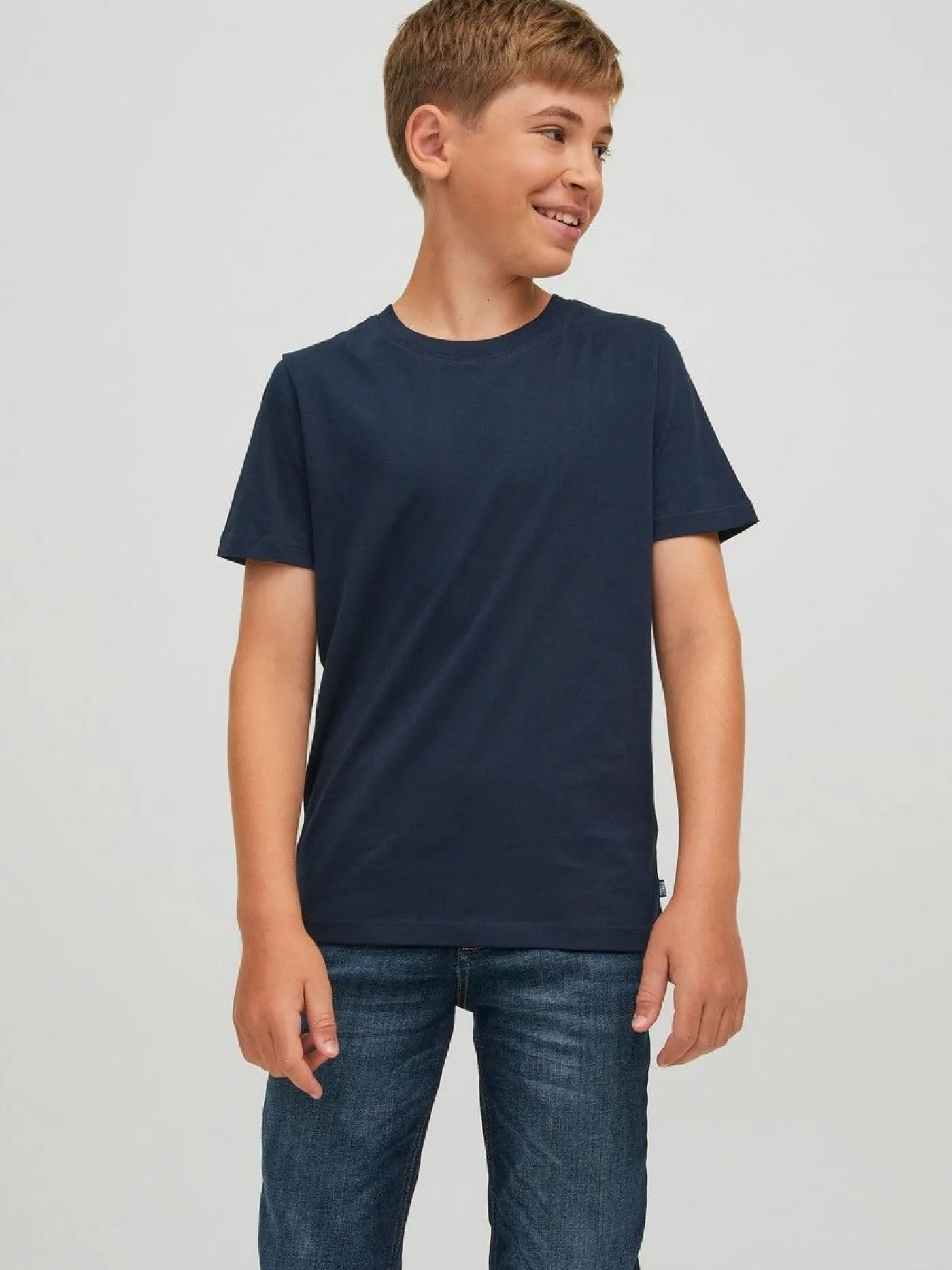 JJEORGANIC BASIC TEE SS O-NECK NOOS - Navy Blazer