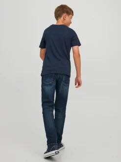 JJEORGANIC BASIC TEE SS O-NECK NOOS - Navy Blazer