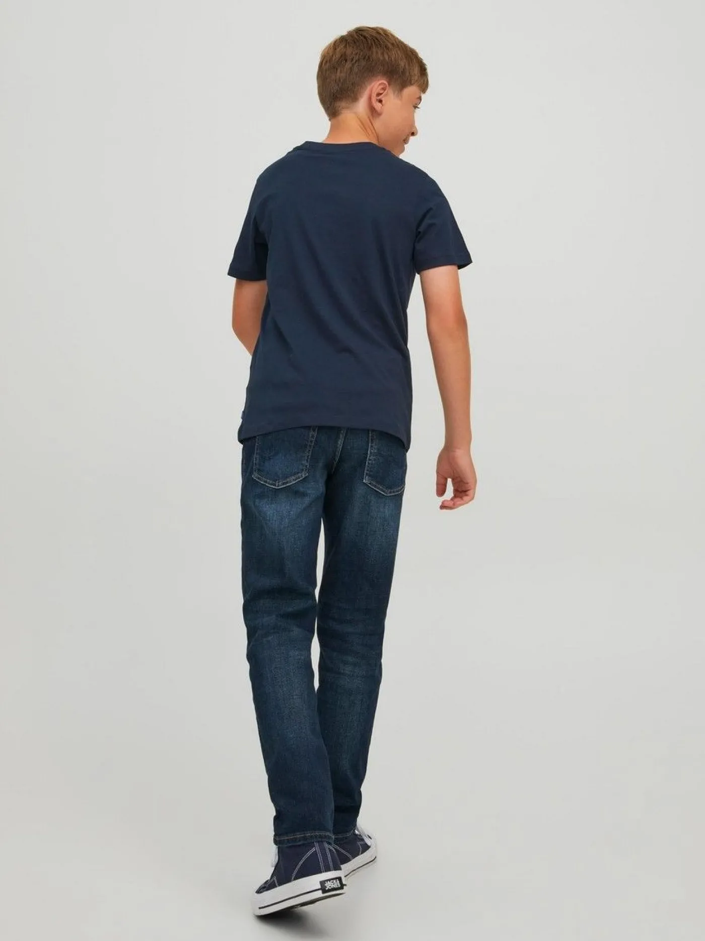 JJEORGANIC BASIC TEE SS O-NECK NOOS - Navy Blazer
