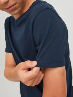 JJEORGANIC BASIC TEE SS O-NECK NOOS - Navy Blazer