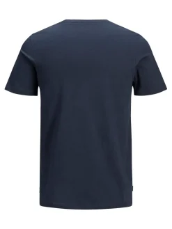 JJEORGANIC BASIC TEE SS O-NECK NOOS - Navy Blazer